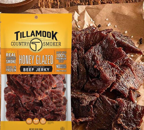 Tillamook Country Smoker Real Hardwood Smoked Honey Glazed Beef Jerky, 10-Oz as low as $8.53 Shipped Free (Reg. $15)