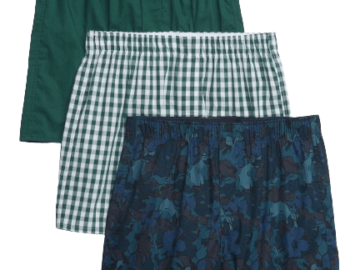 Gap Factory Gap Facory Men's 4" Boxers 3-Pack for $10 in cart + free shipping w/ $50