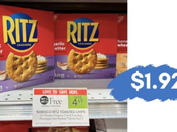 $1.92 Ritz Crackers at Publix