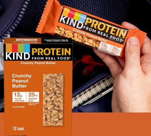 Kind Crunchy Peanut Butter Protein Bars, 12-Count as low as $7.79 Shipped Free (Reg. $42.50) – 65¢/Bar