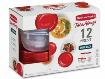 Rubbermaid Takealongs 12 Piece Food Storage Set