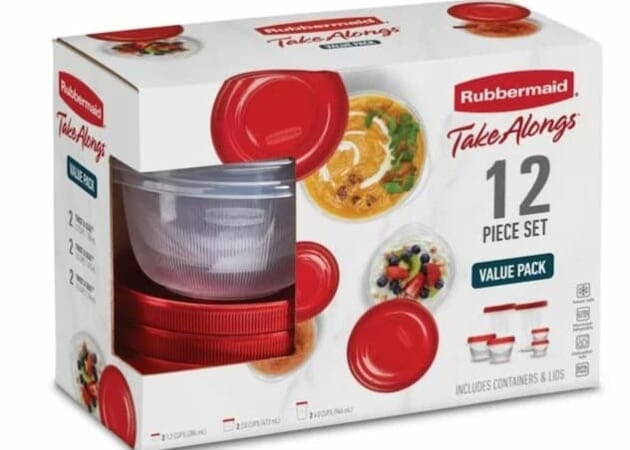 Rubbermaid Takealongs 12 Piece Food Storage Set only $5.98!