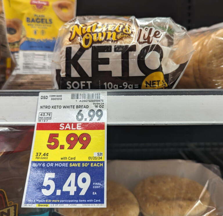 Nature’s Own Keto White Bread As Low As $2.99 At Kroger