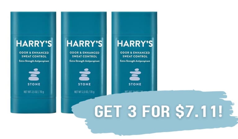 Harry’s Antiperspirant for Men 3-Pack For $7.11 (Reg. $16.47)