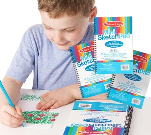 Melissa & Doug Mini Sketch Pads, 3-Pack $10.88 (Reg. $15) – $3.63 Each or 7¢/Sheet – 6×9-inches, 50 Sheets