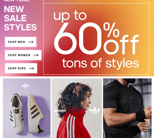 adidas: Score 25% off tons of sale adidas products now with code exclusive code HOTDEAL