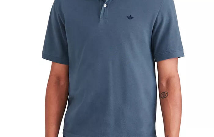 Dockers Men's Icon Slim-Fit Embroidered Logo Polo Shirt for $24 + free shipping w/ $25