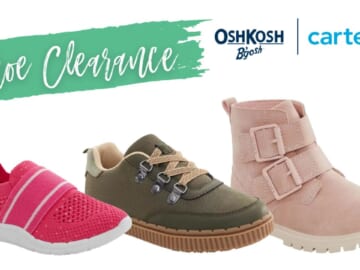 OshKosh & Carter’s Shoe Clearance | Starting at $2.39!