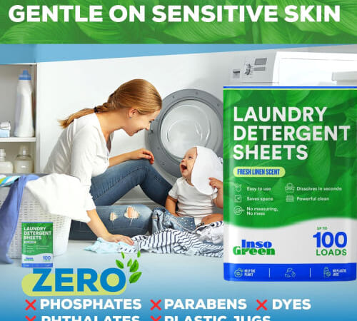 InsoGreen Laundry Detergent Sheets,100-Loads as low as $4.23 Shipped Free (Reg. $10) – $0.04/Load