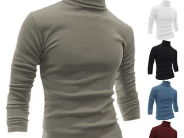 Vvcloth Men's Turtleneck for $8 + $5 s&h