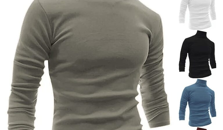 Vvcloth Men's Turtleneck for $8 + $5 s&h