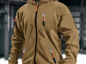 Rogoman Men's Full-Zip Hoodie for $16 + $5 s&h