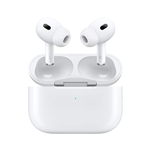 Apple AirPods Pro (2nd Generation) Wireless Ear Buds with USB-C Charging, Up to 2X More Active Noise Cancelling Bluetooth Headphones, Transparency Mode, Adaptive Audio, Personalized Spatial Audio