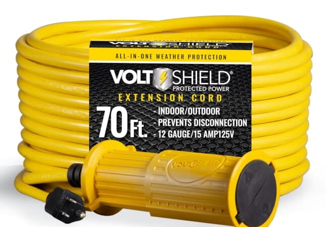 VoltShield 75-Foot Heavy Duty Locking Extension Cord for $25 + pickup only