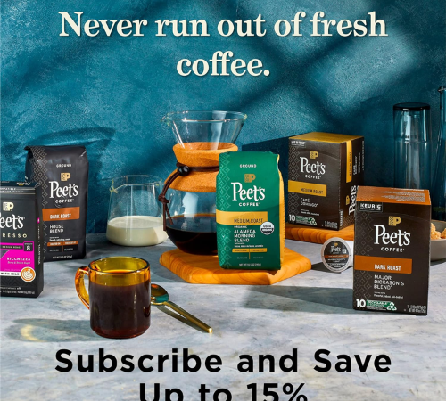 Peet’s Coffee 50-Count Nespresso Original Espresso Coffee Pods Variety Pack as low as $21.44 After Coupon (Reg. $39) + Free Shipping – 43¢/Pod