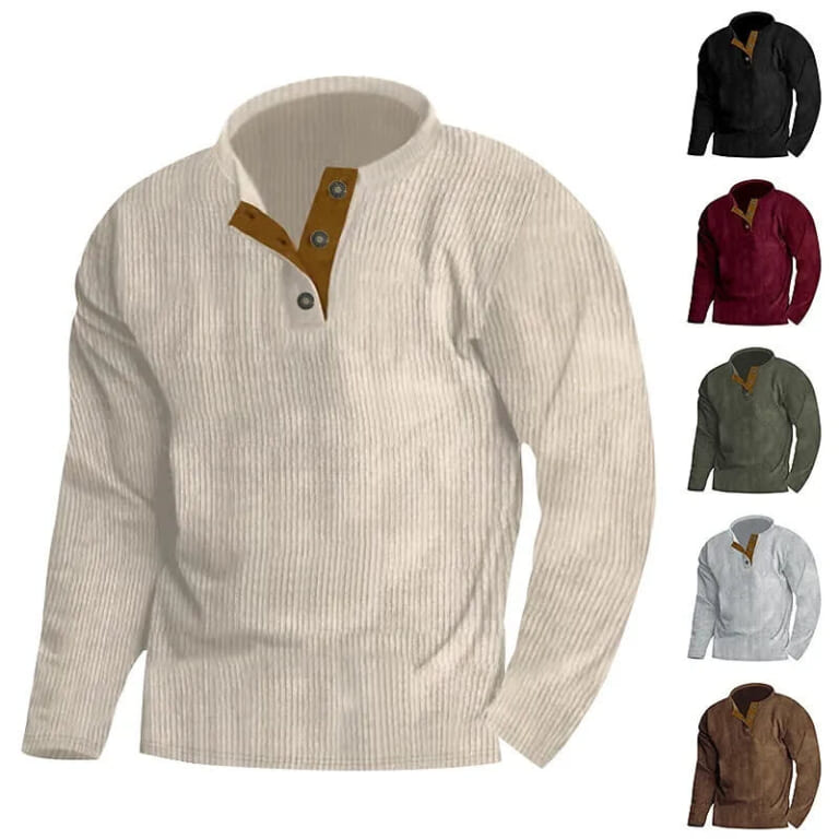 PunkTrendy Men's Corduroy Shirt for $11 + $5 s&h