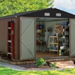 Patiowell 10x10-Foot Metal Shed with Optional Floor Base From $671 + free shipping