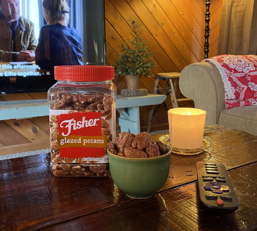 Fisher Snack Glazed Pecans, 24 Oz Canister as low as $10.76 After Coupon (Reg. $20) + Free Shipping