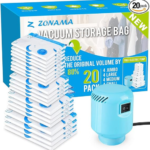 Vacuum Storage Bags with Electric Air Pump, 20-Pack $29.99 (Reg. $47.99) – $1.50/bag!
