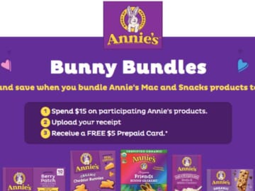 Annie’s Mac & Snacks Bunny Bundles Rebate | Spend $15, Get $5!