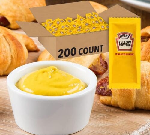 Heinz Mild Mustard Single Serve Packets, 200-Count as low as $5.38 Shipped Free (Reg. $9.39) – 3¢/Packet