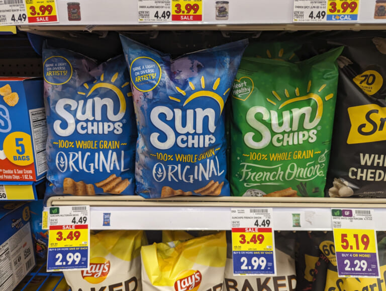 Sunchips Just $2.49 Per Bag At Kroger (Regular Price $4.49)