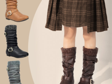 40% OFF DREAM PAIRS Girl’s Faux Fur Lined Knee High Winter Riding Boots from $17.39 After Code (Reg. $40) – Toddler/Little Kid/Big Kid