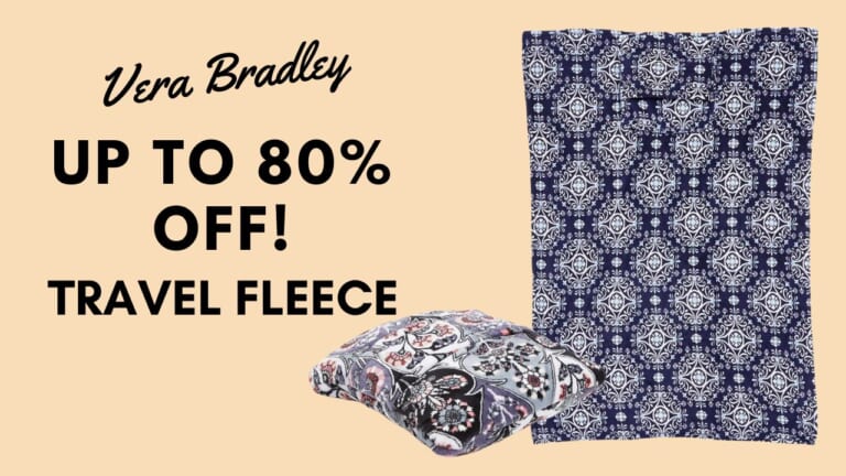 Up to 80% Off Vera Bradley Travel Fleece