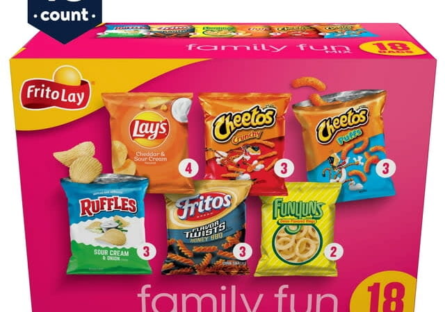 Frito-Lay Family Fun Mix 18-Bag Variety Pack: 2 for $20 w/ $3 Walmart Cash + free shipping w/ $35