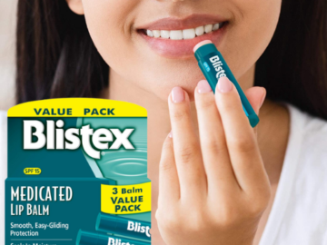 Blistex SPF 15 Medicated Lip Balm, 3-Count as low as $1.97 After Coupon (Reg. $7) + Free Shipping – 66¢/Tube