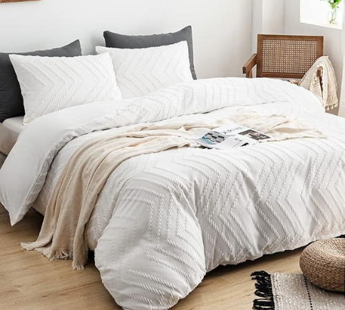 Experience the comfort of soft and durable microfiber material for a good night’s sleep with this Boho Duvet Cover Set as low as $19.99 After Code (Reg. $39.99+) + Free Shipping