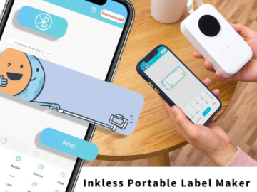 Enhance your labeling efficiency with this Bluetooth Wireless Mini Pocket Smartphone Label Maker Machine for just $14.98 After Code + Coupon (Reg. $36.99)