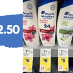 $2.50 Head & Shoulders Haircare at Walgreens