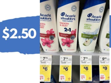 $2.50 Head & Shoulders Haircare at Walgreens