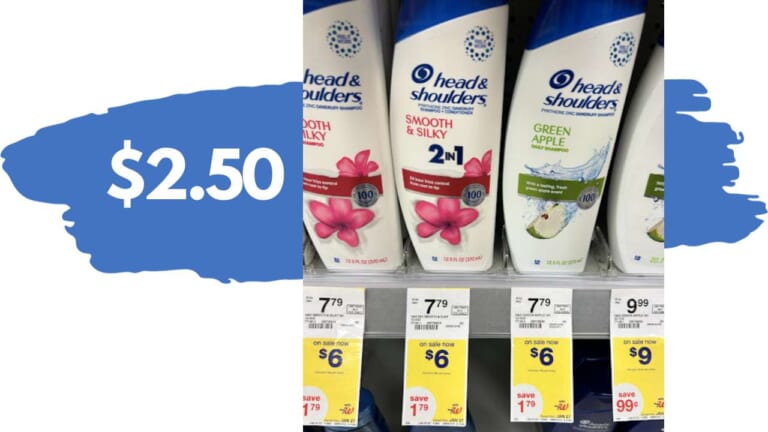 $2.50 Head & Shoulders Haircare at Walgreens