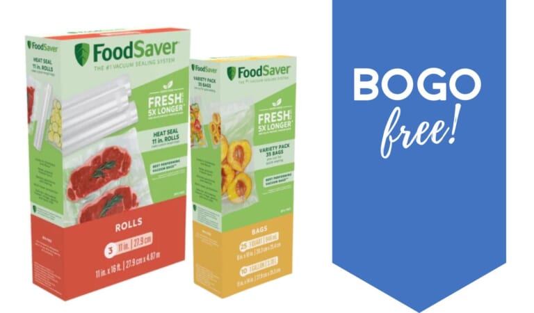 B1G1 Free Foodsaver Multi-Pack Bags & Containers