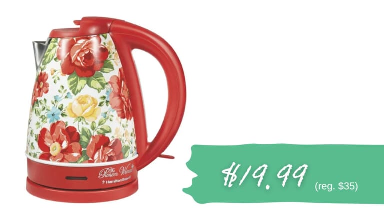 Pioneer Woman Electric Kettle $19.99 (reg. $35)