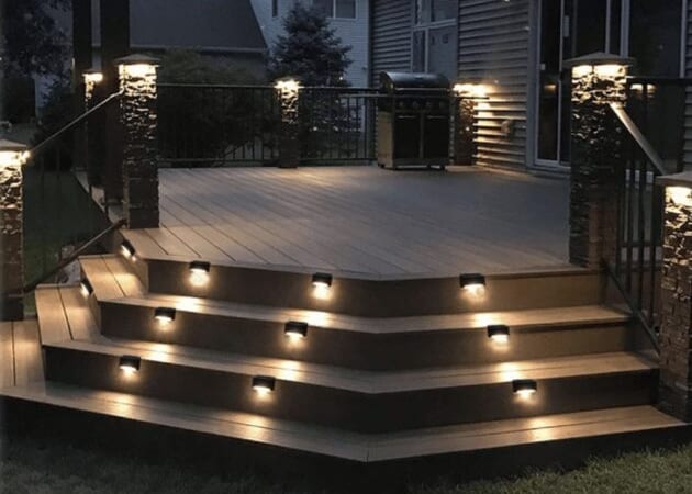 Boundary Solar Waterproof LED Deck Lights (16 pack) only $24.99 shipped!