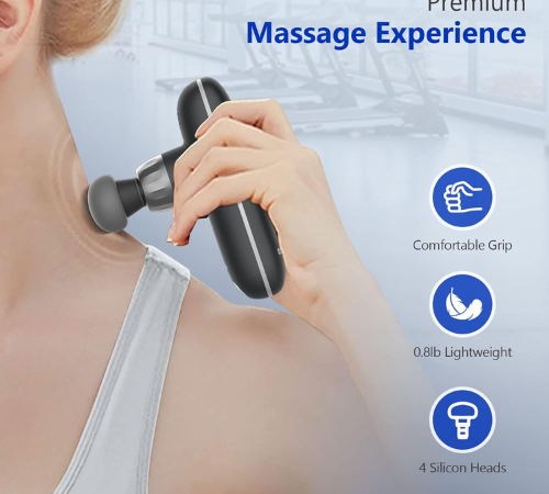 Experience the convenience and effectiveness of the MAGELUX Mini Massage Gun for just $27.99 After Code + Coupon (Reg. $79.98) + Free Shipping