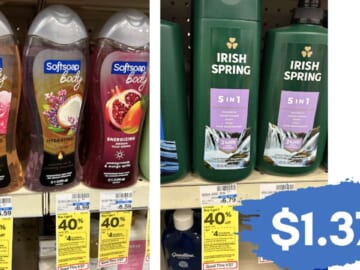 $1.37 Softsoap & Irish Spring Body Wash at CVS