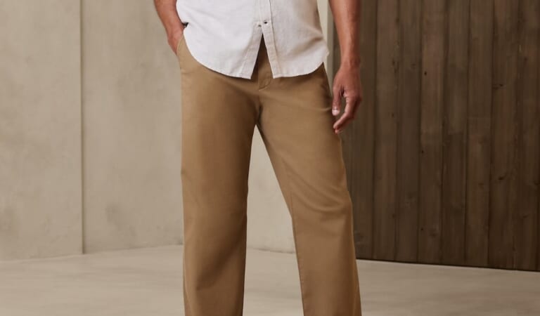 Banana Republic Factory Men's Slouch Chino for $9.99 in cart + free shipping w/ $50