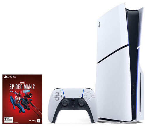 Sony PlayStation 5 Slim Console Marvels Spider-Man 2 Bundle for $490 + free shipping