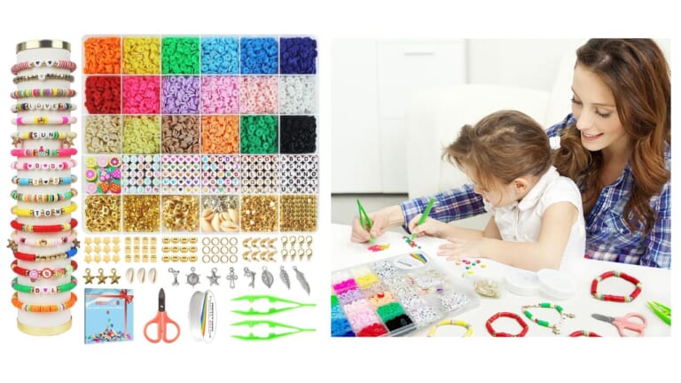 Amazon | Clay Bead Bracelet Making Kit $5.99 (reg. $10)!