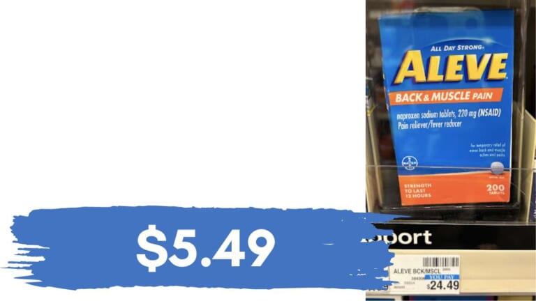 $5.49 Aleve at CVS | Save $19!