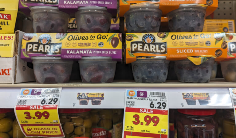 Pearls Olives To Go! 4-Pack Just $3.49 At Kroger (Regular Price $6.29)