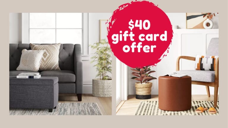 Free $40 Target Gift Card When You Spend $200 On Furniture