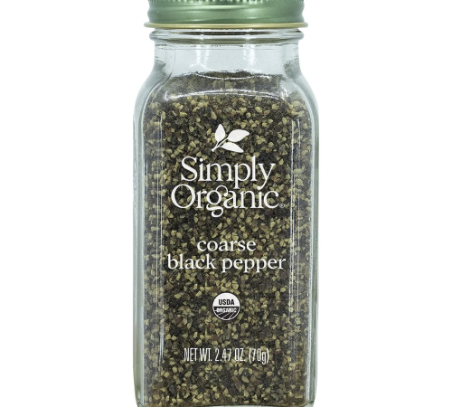 Simply Organic Coarse Grind Black Pepper, 2.47 Oz $2.67 (Reg. $5.49)