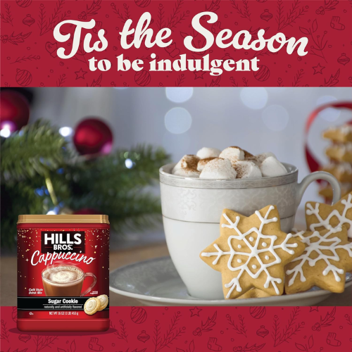 Hills Bros. Sugar Cookie Instant Cappuccino Mix, 16 Oz as low as $3.84 After Coupon (Reg. $5.49) + Free Shipping