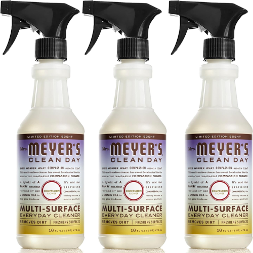 Mrs. Meyer’s 3-Pack Clean Day All-Purpose Cleaner Spray, Compassion Flower as low as $7.47 (Reg. $14.48) – $2.49/16 Oz Bottle