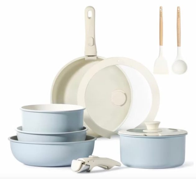 CAROTE 11pcs Pots and Pans Set